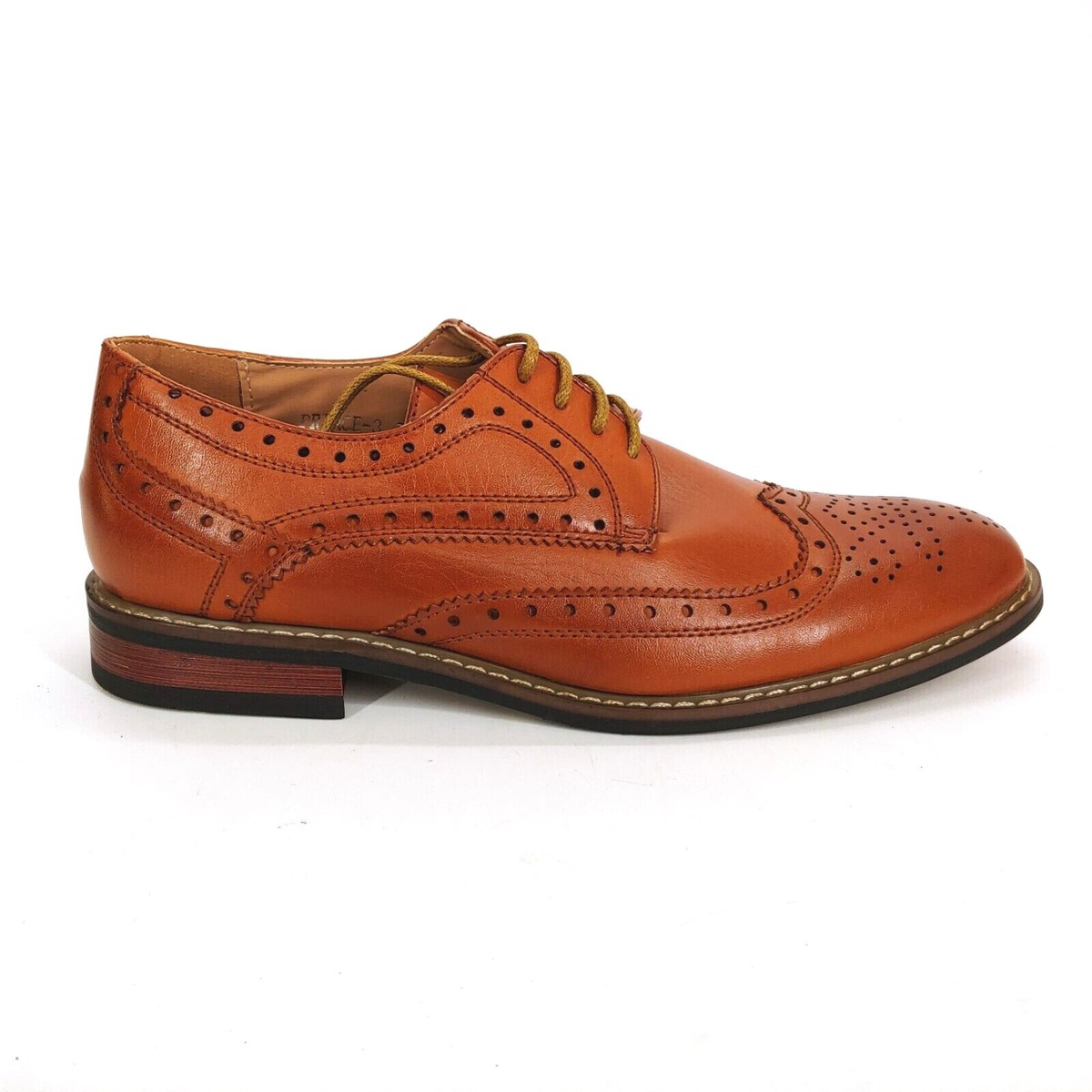 Bruno Homme Mens Prince-3 Faux Leather Oxford Shoes Wingtip Lace