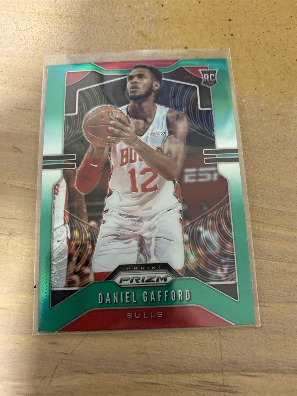 2019 Prizm Basketball Green Daniel Gafford Rookie Card Chicago Bulls