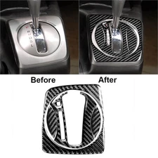 For Honda Civic 8th Gen 2006-2011 Carbon Fiber Auto Gear Shift Panel Cover Trim
