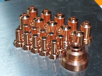 極落し込み T-超硬45UM Hypertherm 220941 Powermax 85 45 Amp Nozzles - 5 Pack