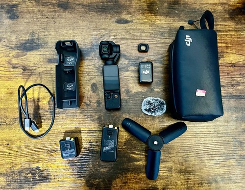 DJI Osmo Pocket 3 Creator Combo - 256 GB SD Card-2 yrs Protection Plan-4K/120fps