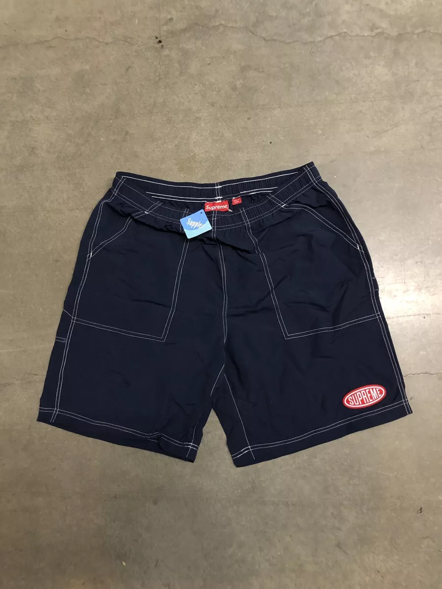 Supreme Nylon Painter Shorts Navy Blue Men's Large New (SS22) | eBay