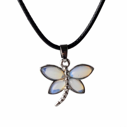 Butterfly Chakra Healing Pendant Natural Crystal Gem Necklace for Women Girls - Picture 23 of 31