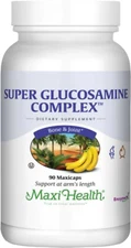 Maxi Health Super Glucosamine Complex with MSM & Bromelain - 90 Vegetable Capsul