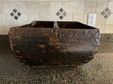 Early 1900s Primitive Chinese Rice Measure Asian Basket ~ Bucket