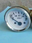 2" / 52mm Electrical Volt Gauge White Face Chrome Bezel