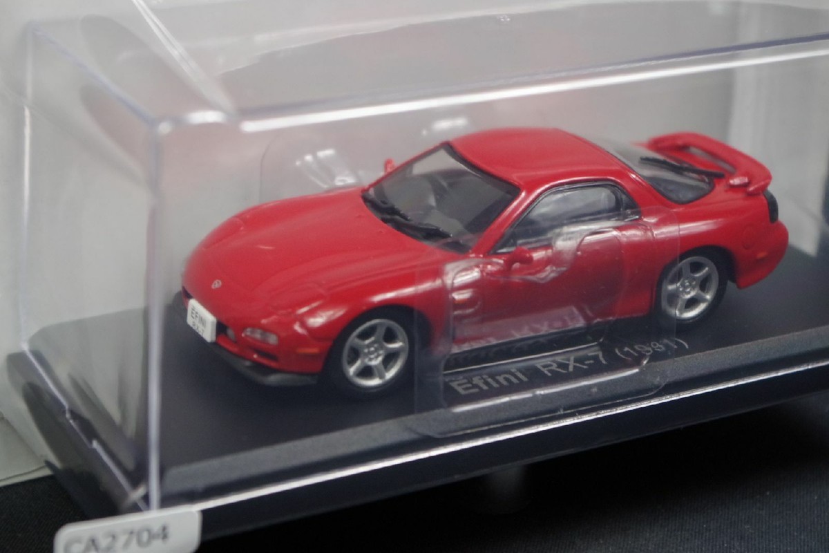 Mazda Efini RX-7 1991 Red 1/43 Scale Box Mini Car Display Diecast