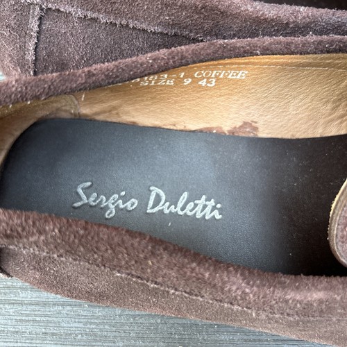 Sergio Duletti Coffee Brown Mens Loafers Moccasins Size 9 UK/ EU 43 - Picture 6 of 11