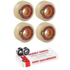Spitfire Skateboard Wheels F4 Tablets 101A 52mm + Bones Swiss Bearings