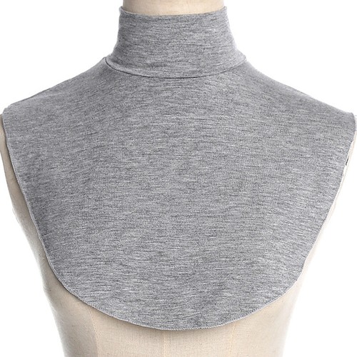 Blusa falsa de cuello alto musulmana de imitación cuello falso Dickey cubierta de medio cuello superior - Imagen 3 de 25