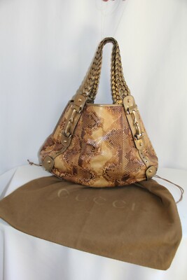 Gucci Pelham Medium Python Bag. RARE Gorgeous Color 