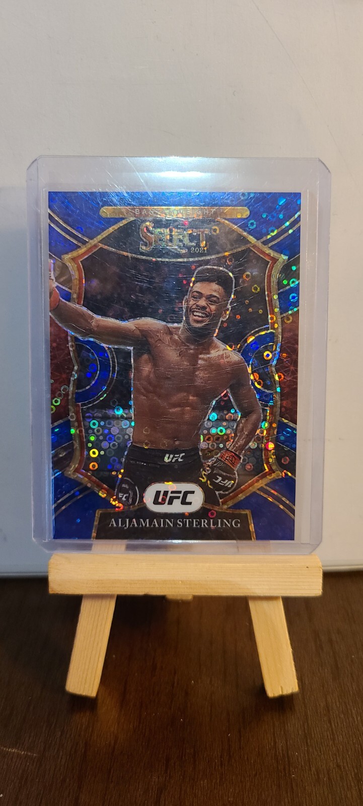 2021 Select UFC Aljamain Sterling No. 46 Blue Disco 84/99