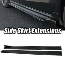 For Acura TL TLX ILX 78.7" Side Skirts Splitter Extension Rocker Panel Spoiler