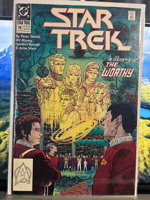 STAR TREK COMIC BOOK NO 14 DEC 1990  DC COMICS THE MEMORY OF THE WORTHY UNCIRCUL