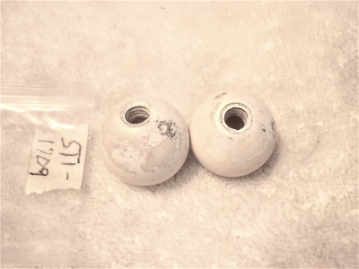 Door Panel Open Lever Knob, Original Pair.  53-55 Corvette