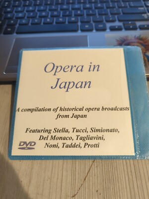 Live Opera DVD 2468 Opera Japan Tella Tucci Simionato Monaco Tagliavini Noni