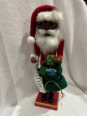 North Pole Trading Co. Nutcracker Holiday  14'' AA Mr. Santa Claus