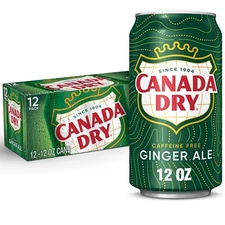 Canada Dry Ginger Ale, 12 oz Cans, 12-Pack
