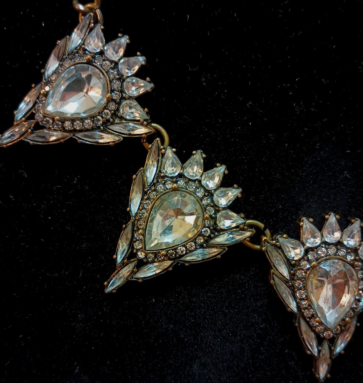 Bauble Bar Clear Rhinestone Statement Necklace - image 5