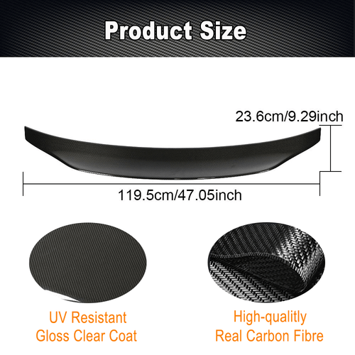 Carbon Heckspoiler Spoiler Flügel Lippe Passt für BMW F32 Coupe 428i 430i 13-19 - Picture 8 of 13