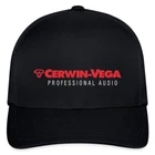 Cerwin Vega Professional Audio Black Hat Baseball Cap Size Adjustable S/M L/XL