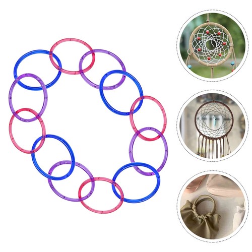 12 Pcs Wind Chime Hat Supplies Making Rings Colorful Wind-chime Diy