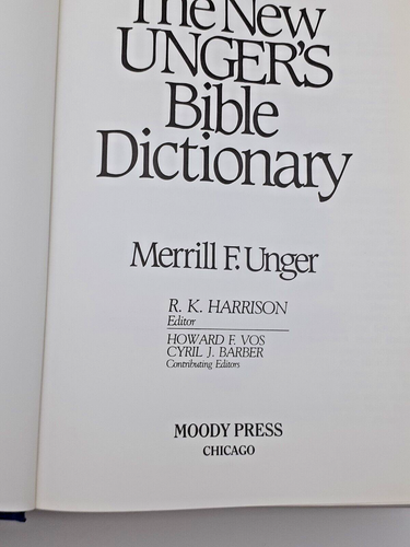 Neu Ungers Bibelwörterbuch von Merrill F Unger - Bild 5 von 11