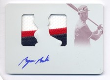 BYRON BUXTON 2015 NATIONAL TREASURES AUTO 3 COLOR PATCH PLATE RC TRUE #1/1 TWINS