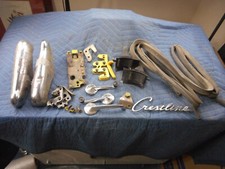 Lot 1952 53 54 Ford Crestline Victoria Parts Bumper Guards Strikers Script 