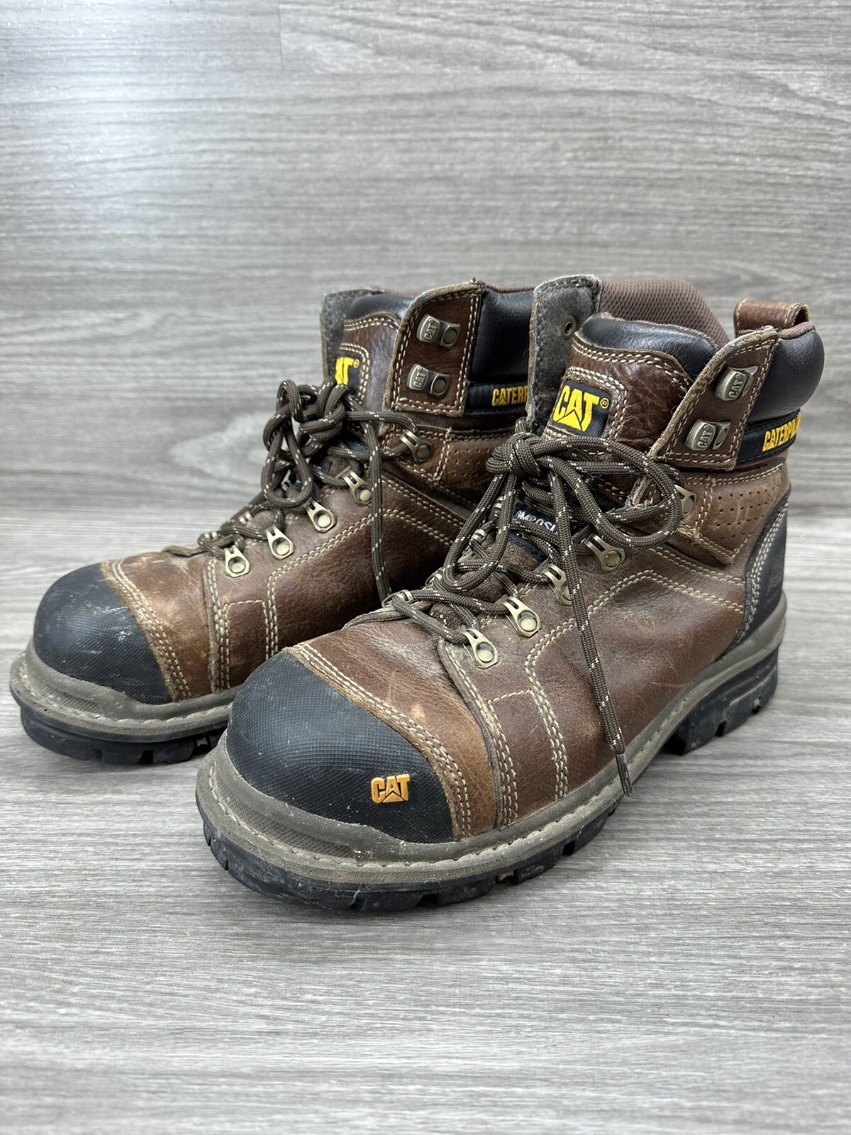 CAT Caterpillar Hauler 6” P90361 Waterproof Composite Toe Work Boots, Size 8 eBay