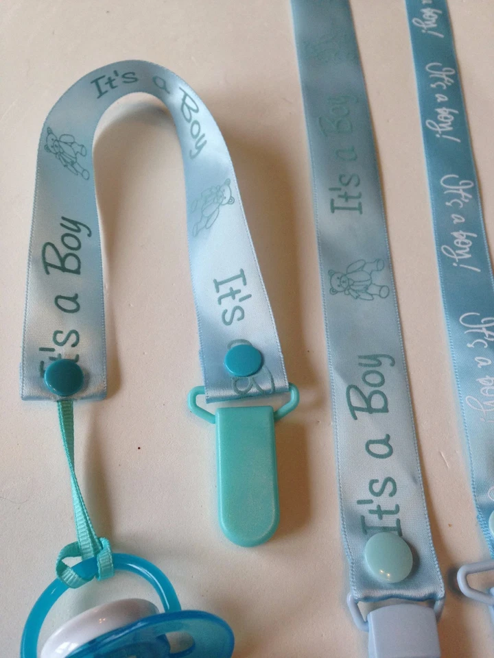 Porta-chupeta feito à mão - Bebê - Aniversário - Comida - Bebidas - Gêmeos - Imagem 2 de 4