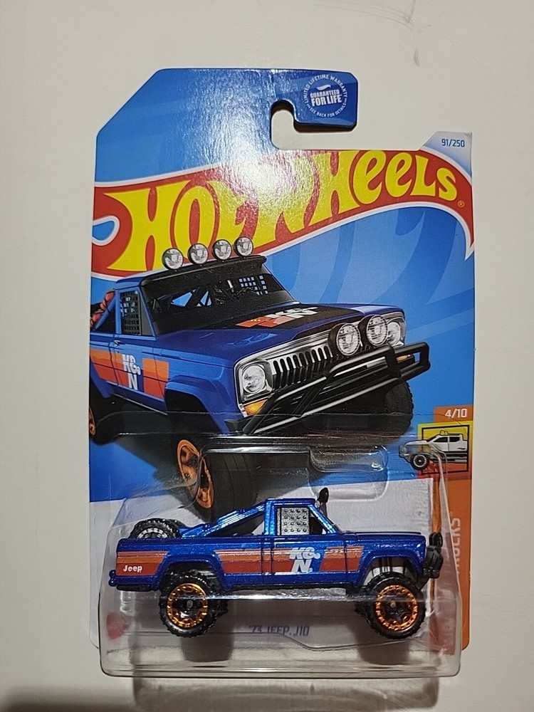 Hot Wheels HW Hot Trucks 4/10 '73 Jeep J10 91/250 Blue
