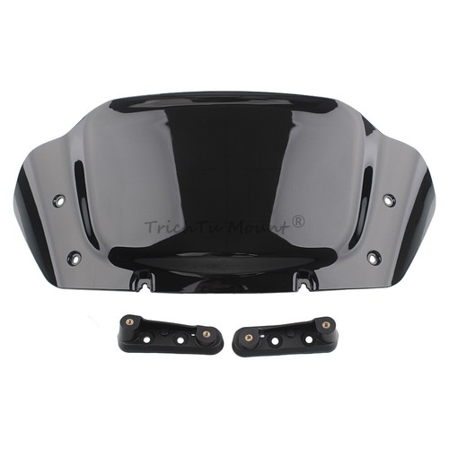 Parabrisas negro de 10" con soporte para Harley Street Glide FLHXSE FLHX 24 - Imagen 18 de 24