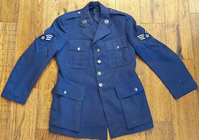 Vintage US Air Force Blue Button Up Uniform Dress Jacket Men  s Size 37PR