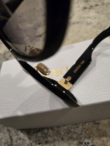 CHRISTIAN DIOR Lady 9522 Oversized Black Gradient Cannage Sunglasses - Picture 8 of 11