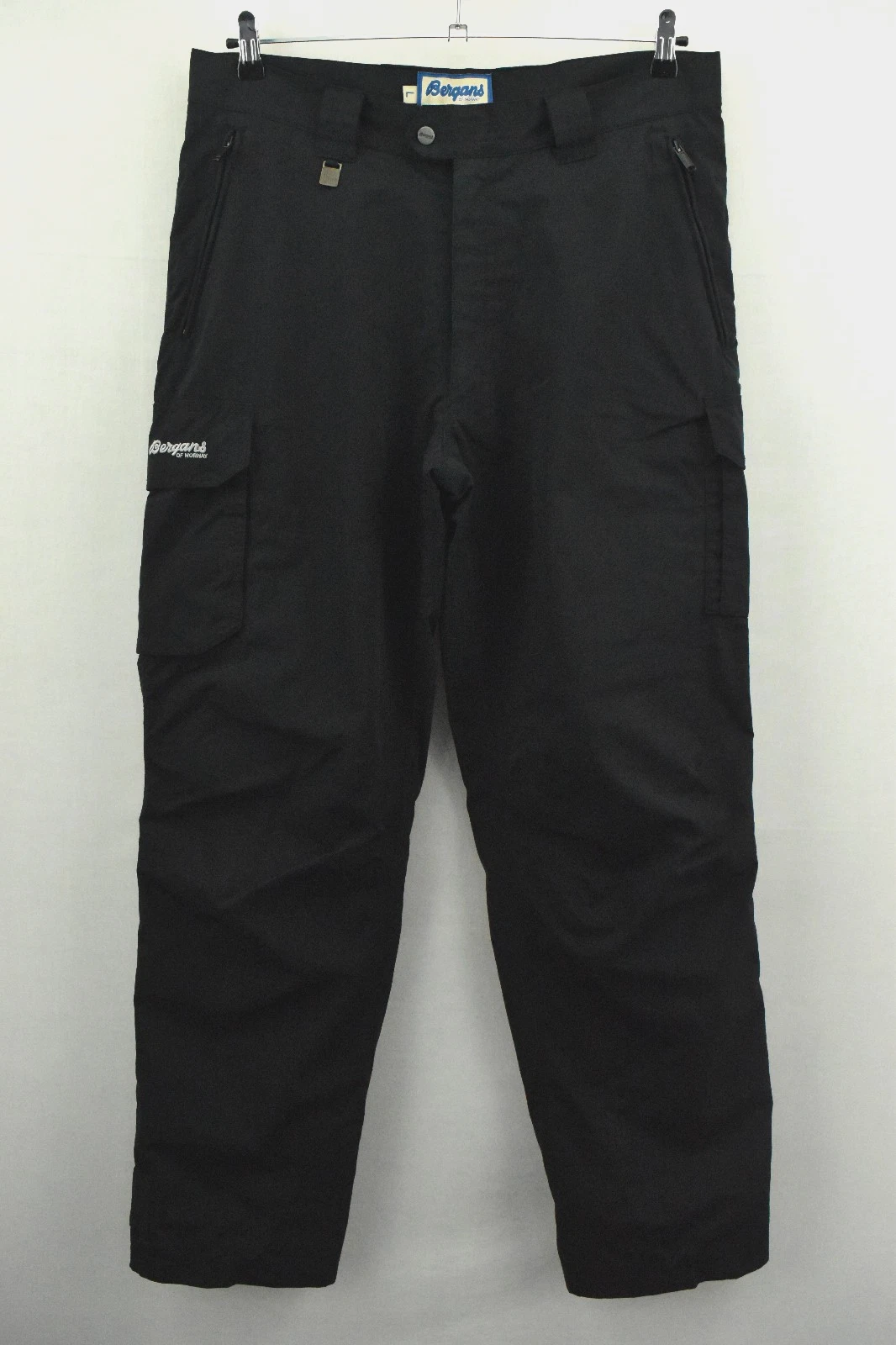 BERGANS OF NORWAY Men`s Pants Dermizax Waterproof Outdoor Black Trousers size L