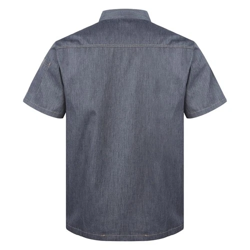 US Mens Chef Coat Jacket Restaurant Kitchen Uniform Long/Short Sleeve Work Wear image 4
