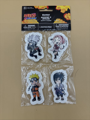 Naruto Shippuden Erasers Party Favors 4 Pieces Decoration