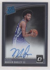 2018-19 Panini Donruss Optic Rated Rookie Signatures Marvin Bagley III Auto 1b8