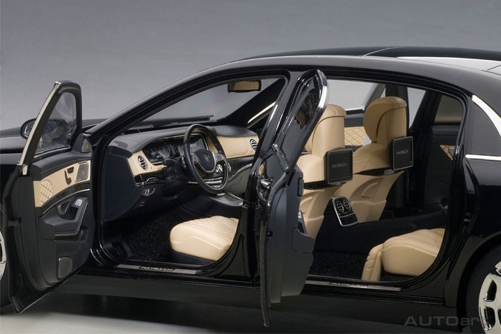 MERCEDES Maybach S Class S600 Black 1/18 Model Car by Autoart