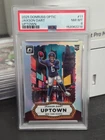 2025 Donruss Optic Football - Jaxson Dart - Uptown #11 (RC) NY Giants PSA 8