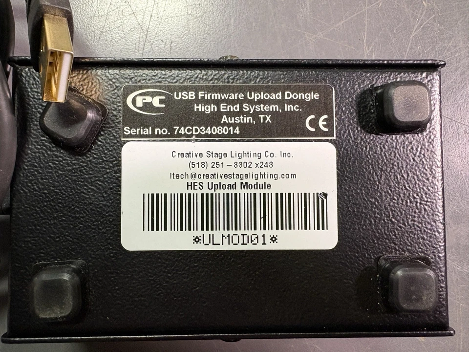 High End Systems Upload Module USB Firmware Upload Dongle no. 74CD3408014 - Image 4 of 4