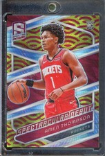 2023-24 Panini Spectra AMEN THOMPSON 185 Rookie Red Yellow Hyper Spectacular /49