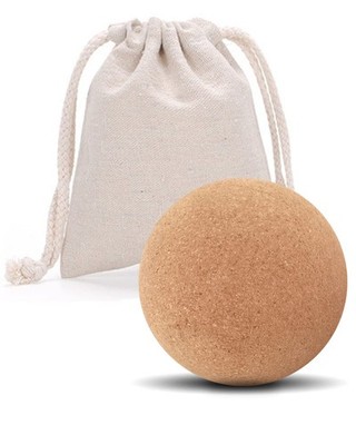 Cork Massage Ball - High Density Fine Particles for Deep Tissue Muscle Massag...