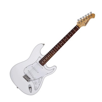 Aria STG003BL Stratocaster Guitar White