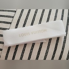 LV ribbon White With Gold Lettering 102 Inches