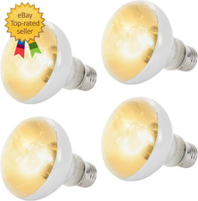 4-Pack 100W Reptile Heat Lamp Bulbs Daylight Basking Light Bulbs for Reptiles