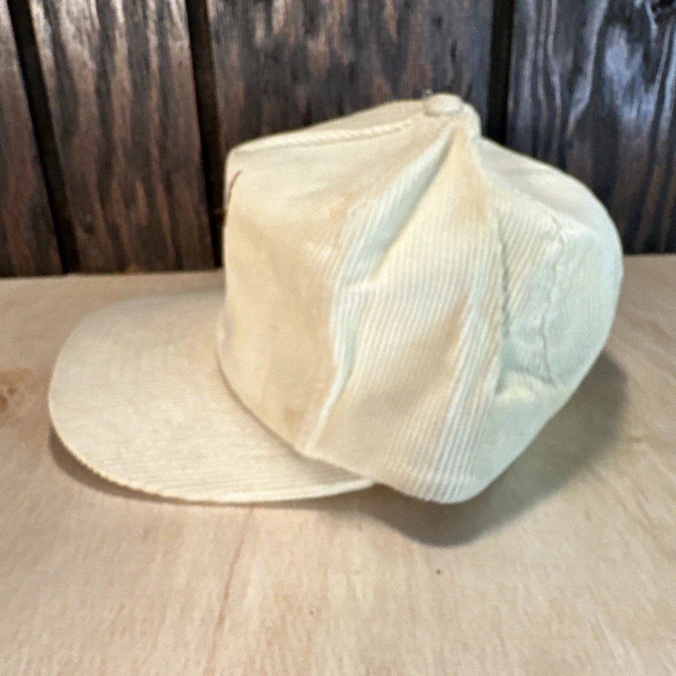Sombrero de ciervo vintage pana años 80 90 blanco crema buck caza cazador de colección al aire libre Foto 4 de 4