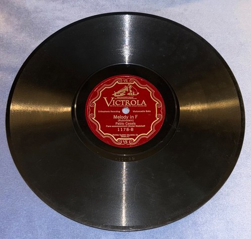 VICTROLA 1178 PABLO CASALS TRAUMERIE MELODY IN F 78 RECORD - Imagen 5 de 6