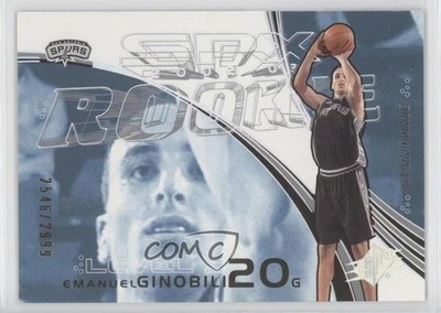 2002-03 SPx Level 3 2546/2999 Manu Ginobili Emanuel #155 Rookie RC HOF 9l4